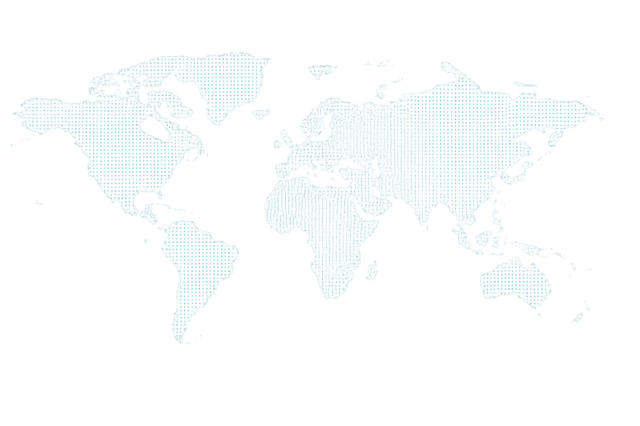 World teal dotted map